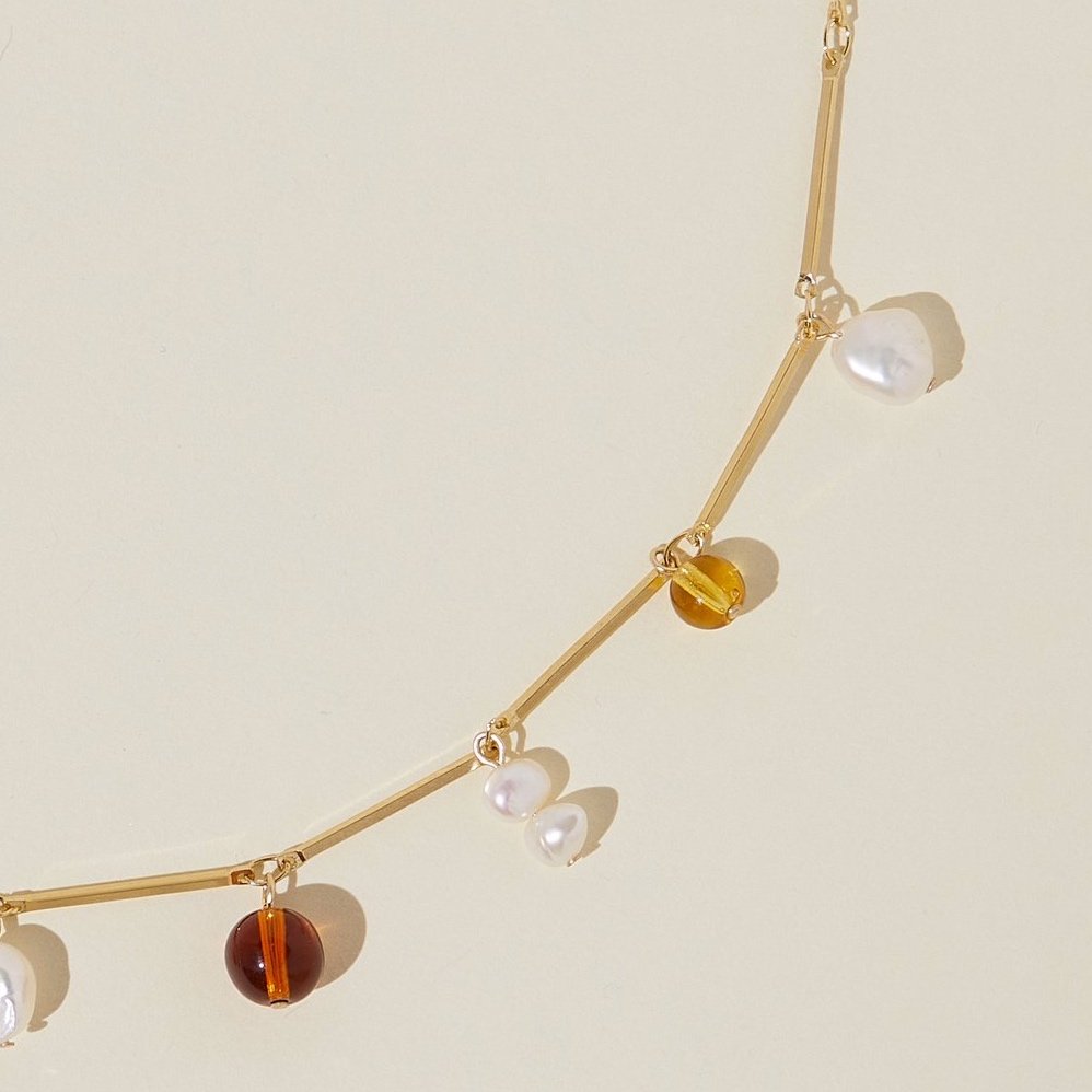 Fête Necklace - Tan