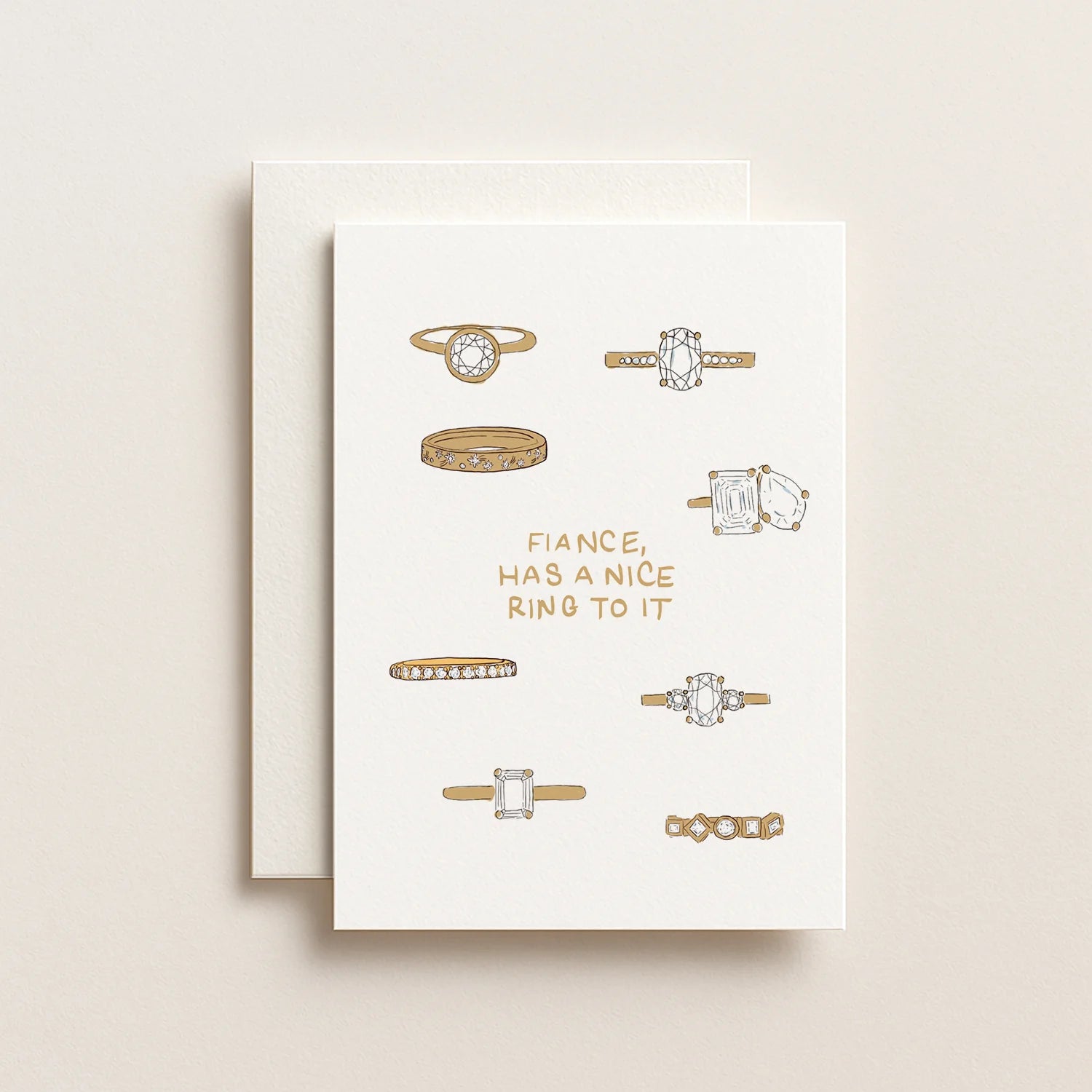 Fiance Has a Nice Ring To It Card