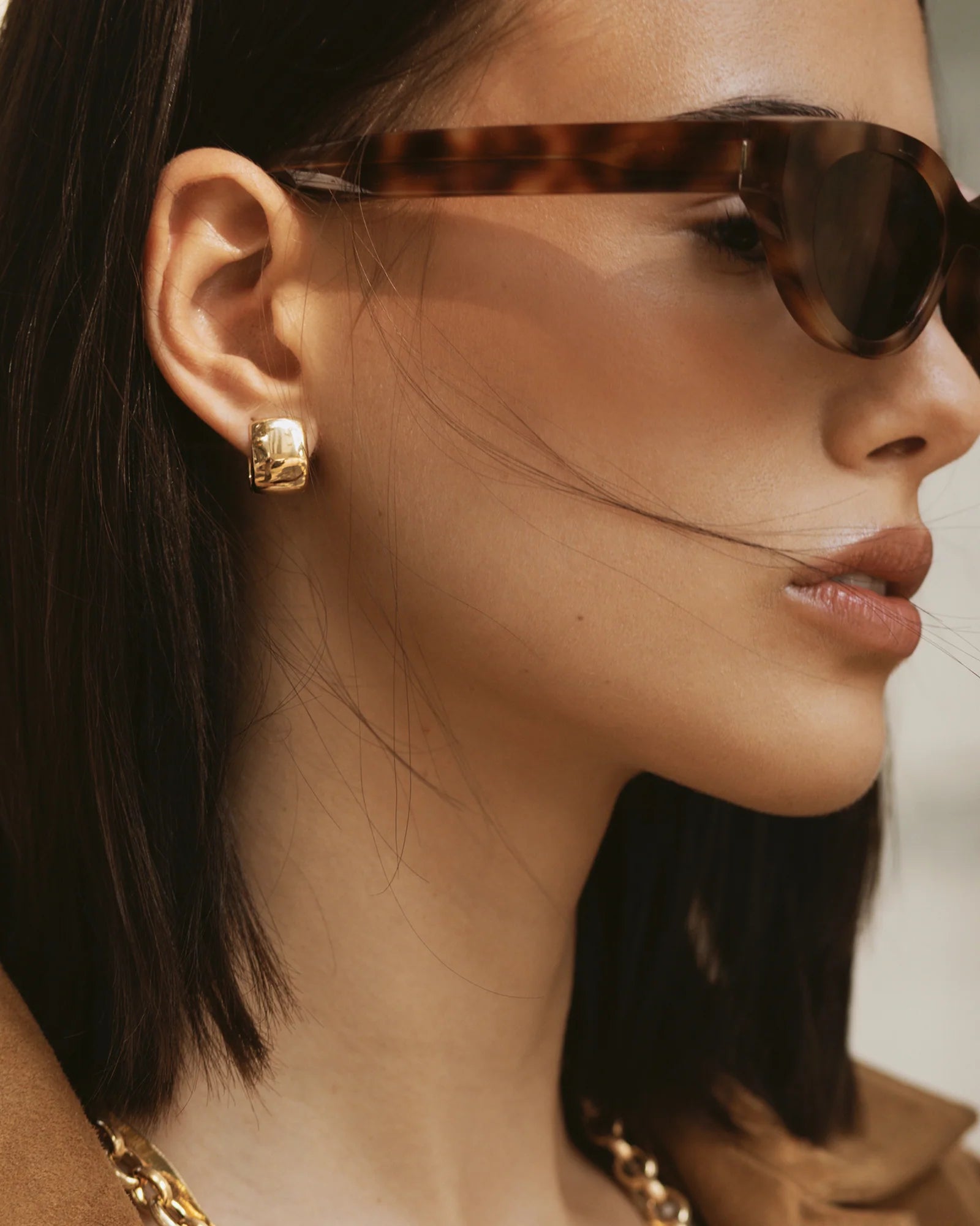 Fold Earrings - Gold