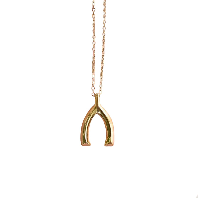 Wishbone Pendant Necklace