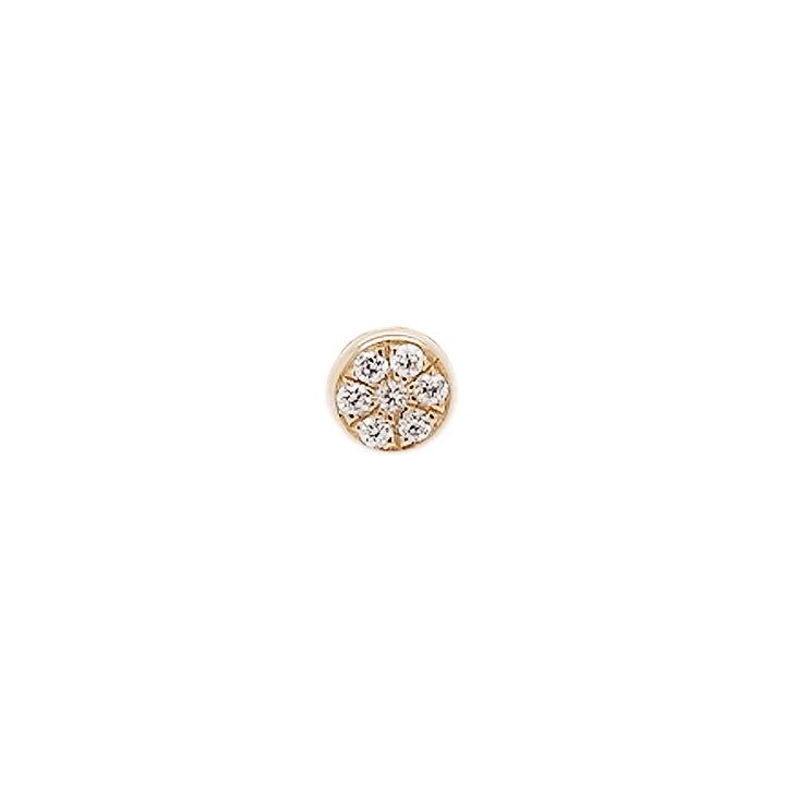 Mini Sun Threaded Flat Back Earring