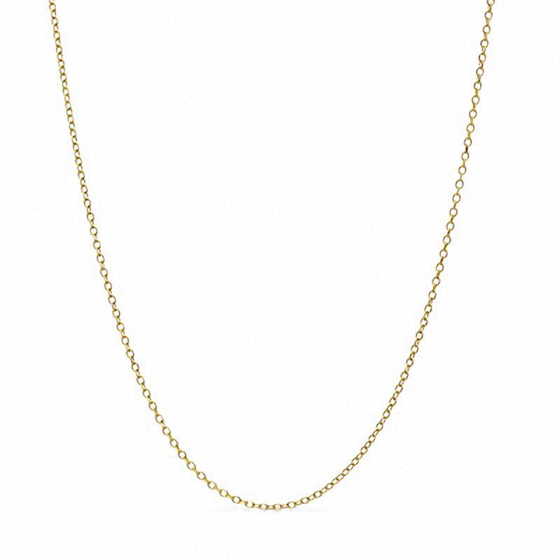 14K Gold 1mm Cable Chain