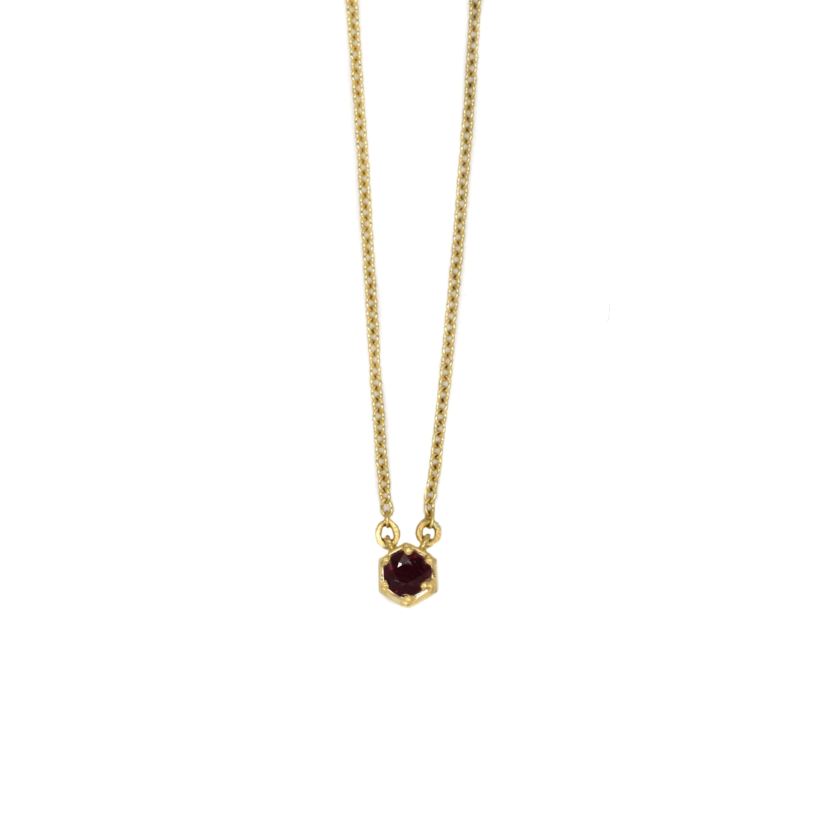 Birthstone Pendant - Ruby