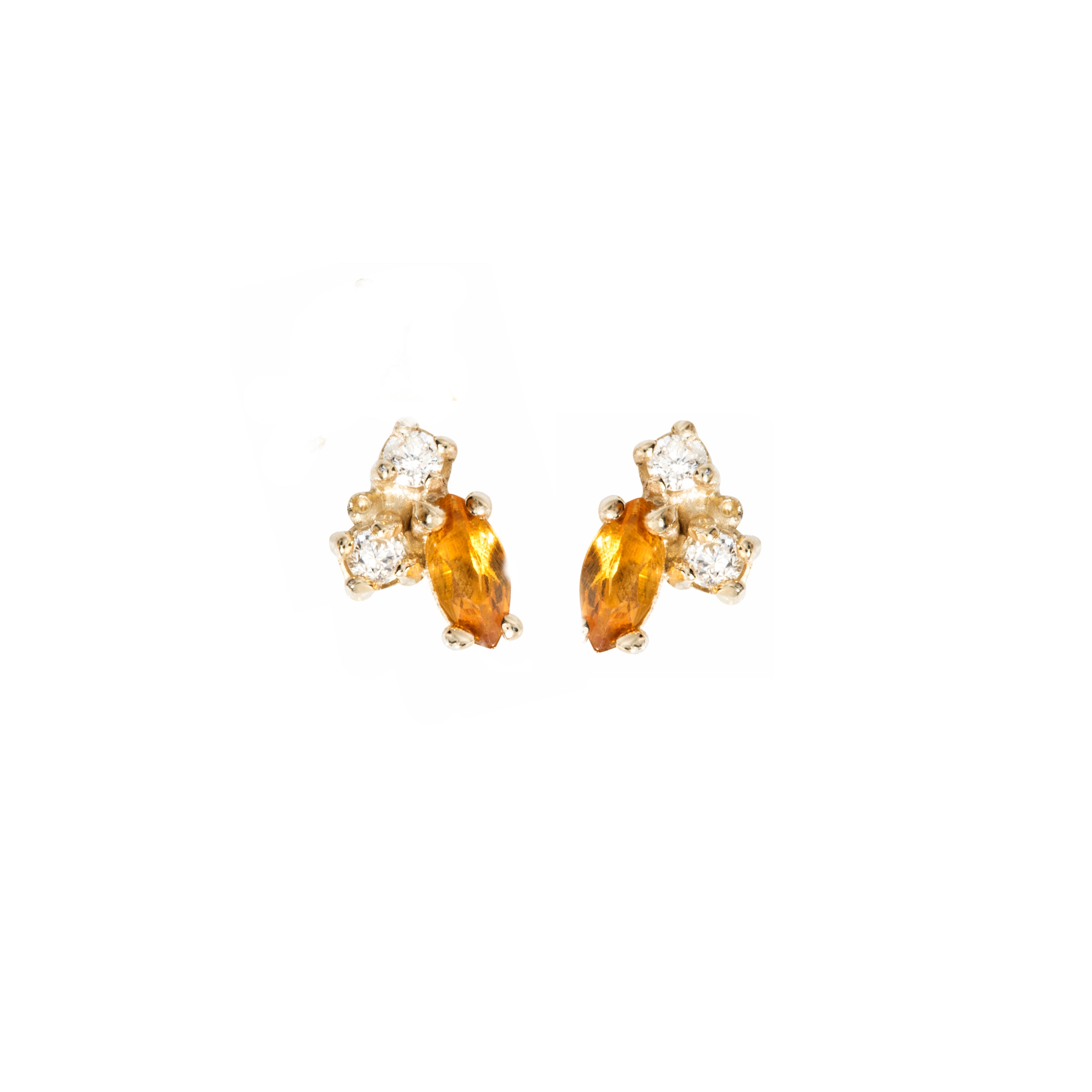 Birthstone Studs: Citrine (November)