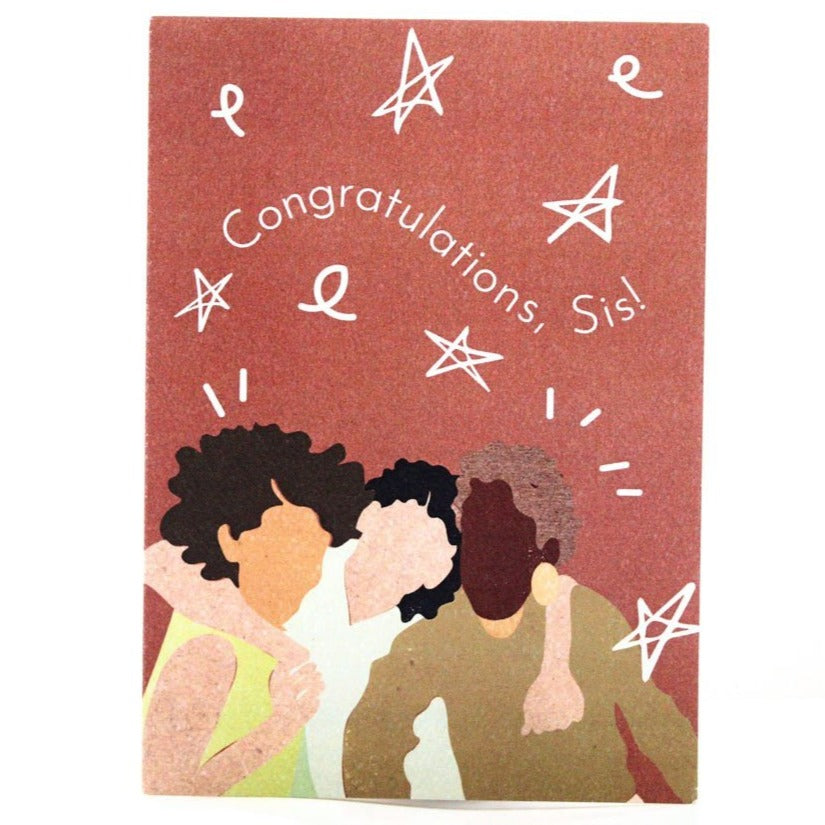 Congratulations Sis Greeting Card