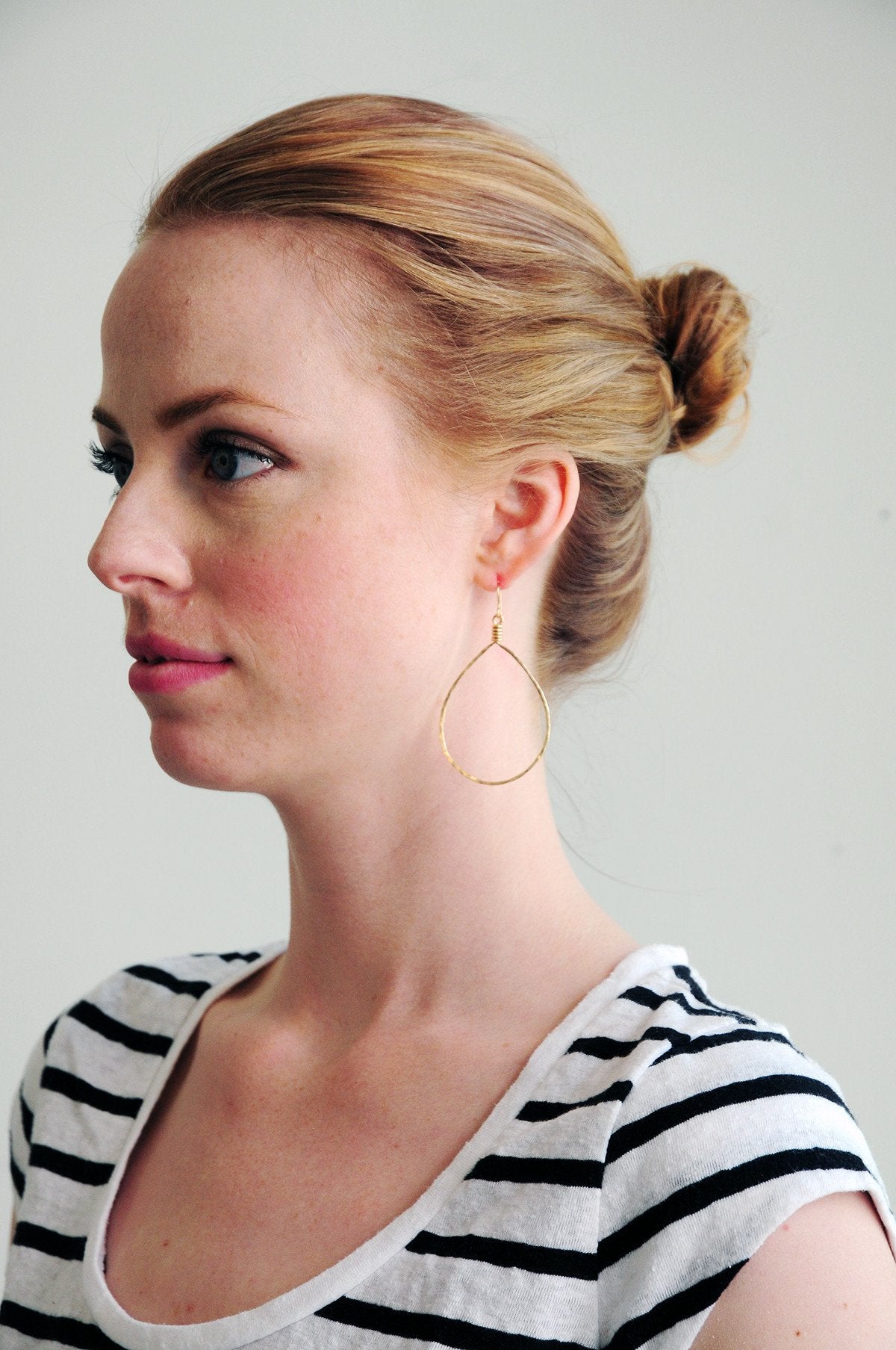 14k Rose Goldfill Oval Hoop Earrings - Shelter Jewelry Shop DC