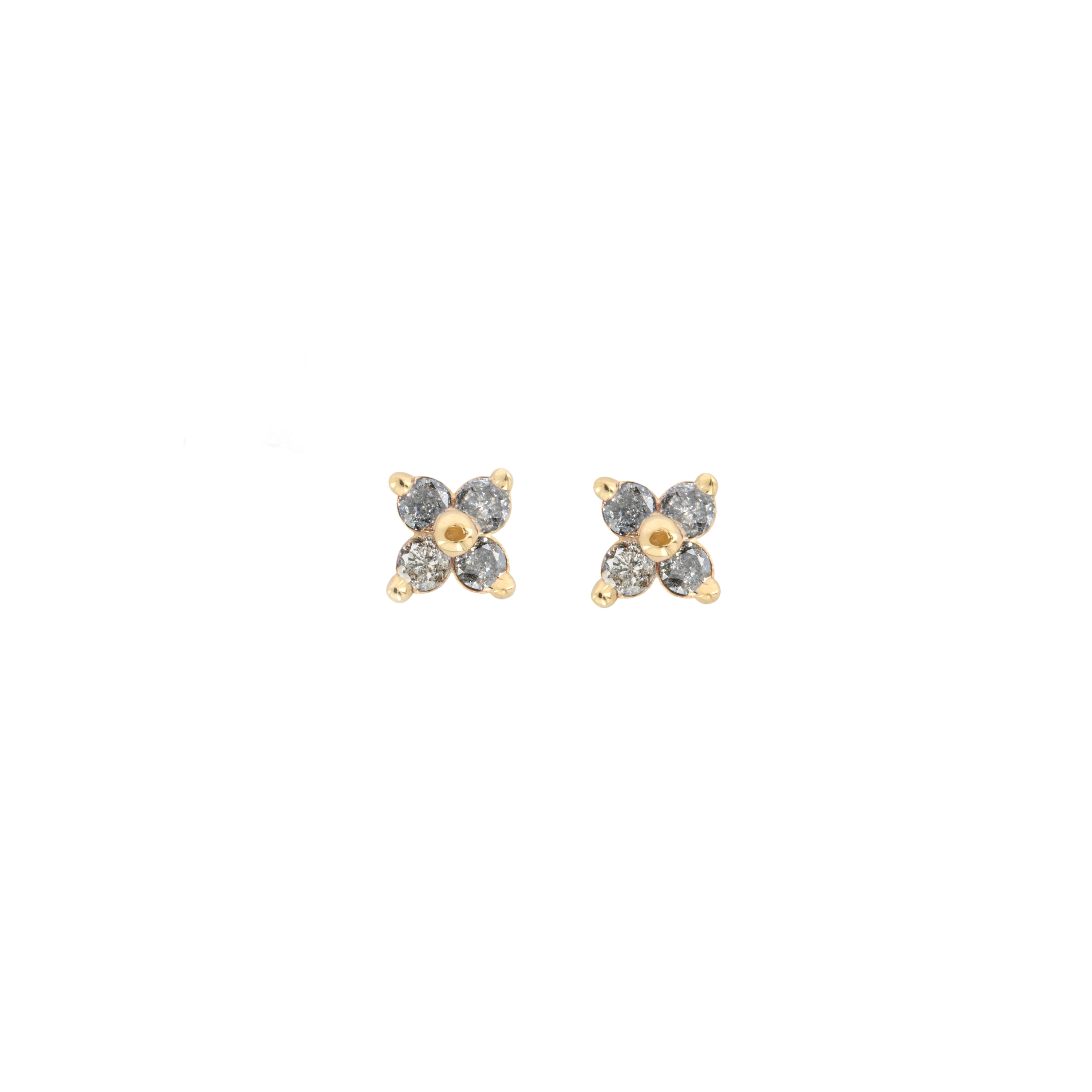 Clover Studs - Grey