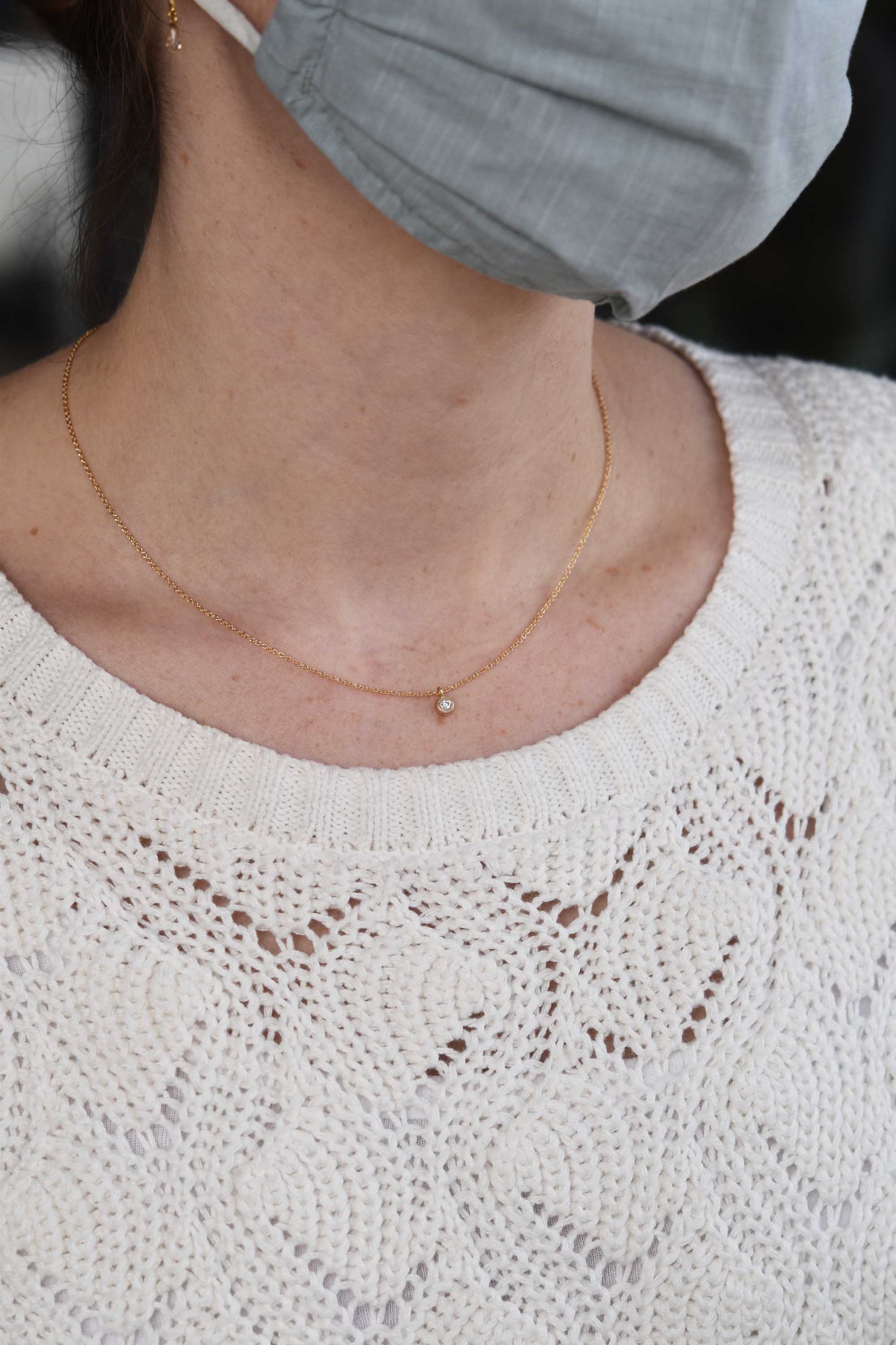 Diamond Drop Necklace
