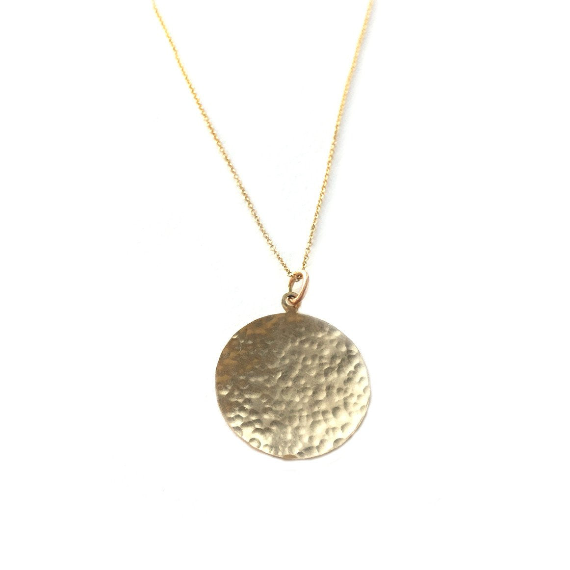 Hammered Disc Necklace - Shelter Jewelry Shop DC