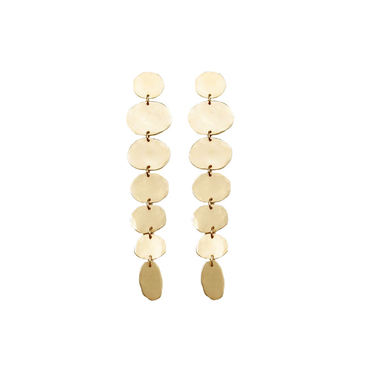 Cloud Lina Earrings - Brass