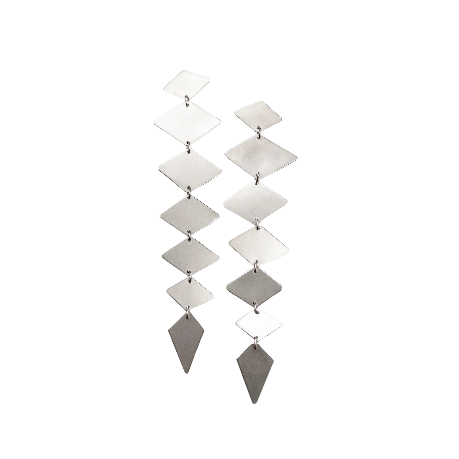 Diamond Lina Earrings - Silver
