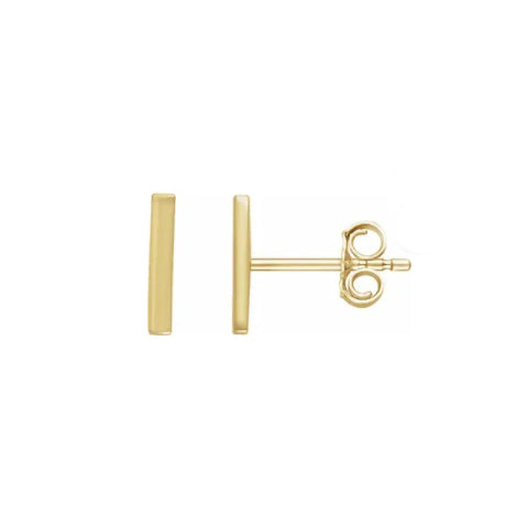 Gold Bar Studs