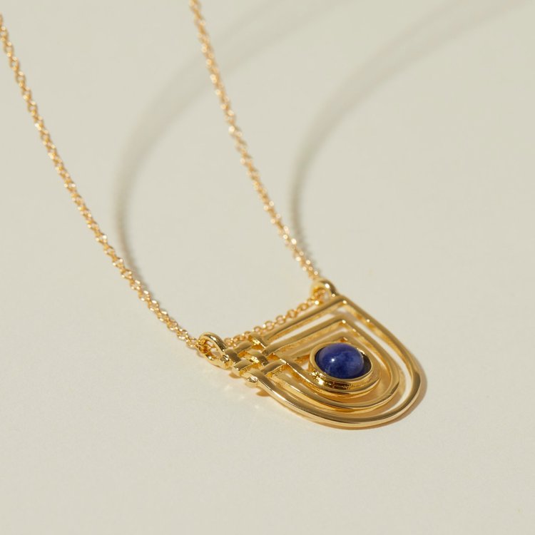 Golden Era Necklace - Lapis — Lindsay Lewis Trunk Show