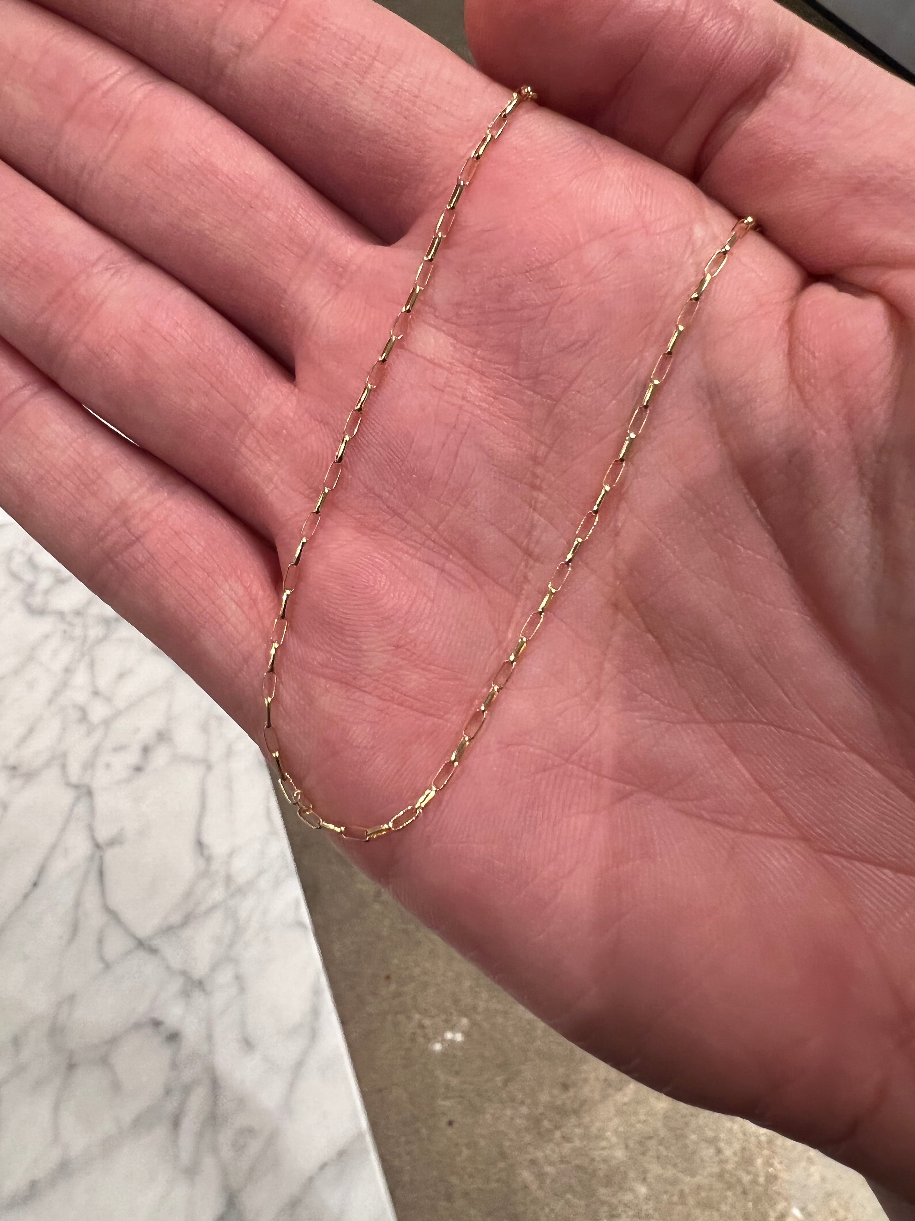 Goldfill Elongated Rectangle Chain