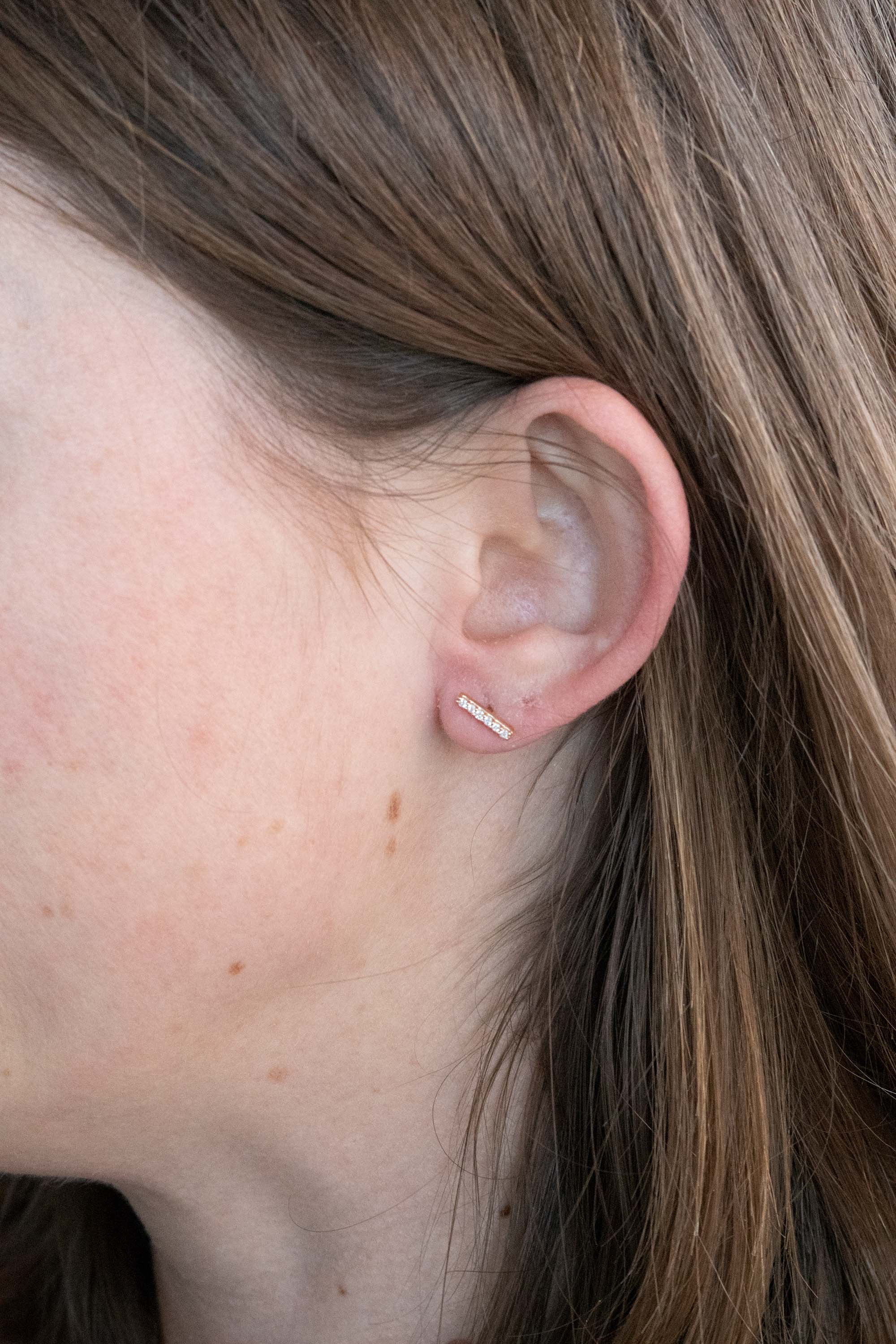 Diamond Bar Studs