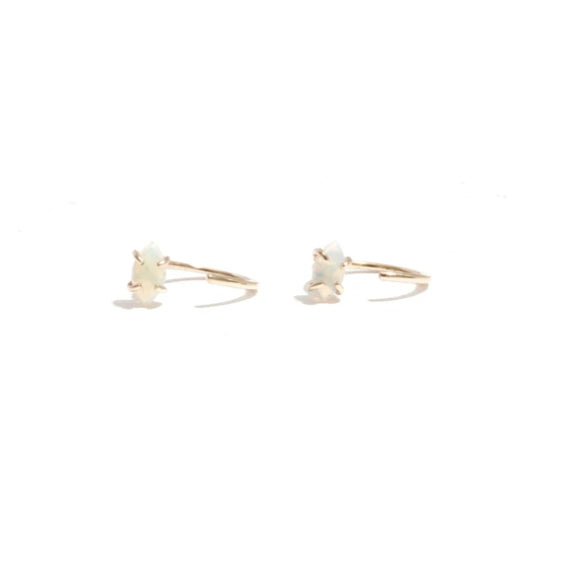 Marquis Opal Hugger Hoops