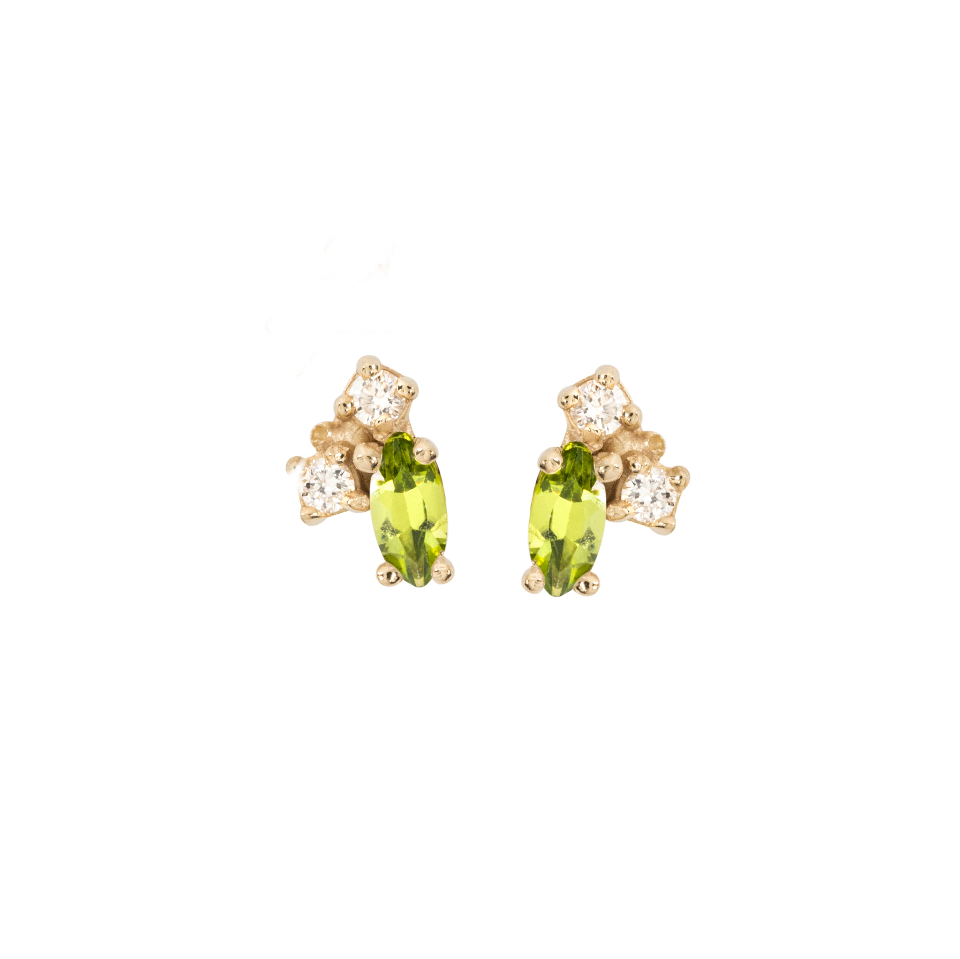 Birthstone Studs: Peridot (August)