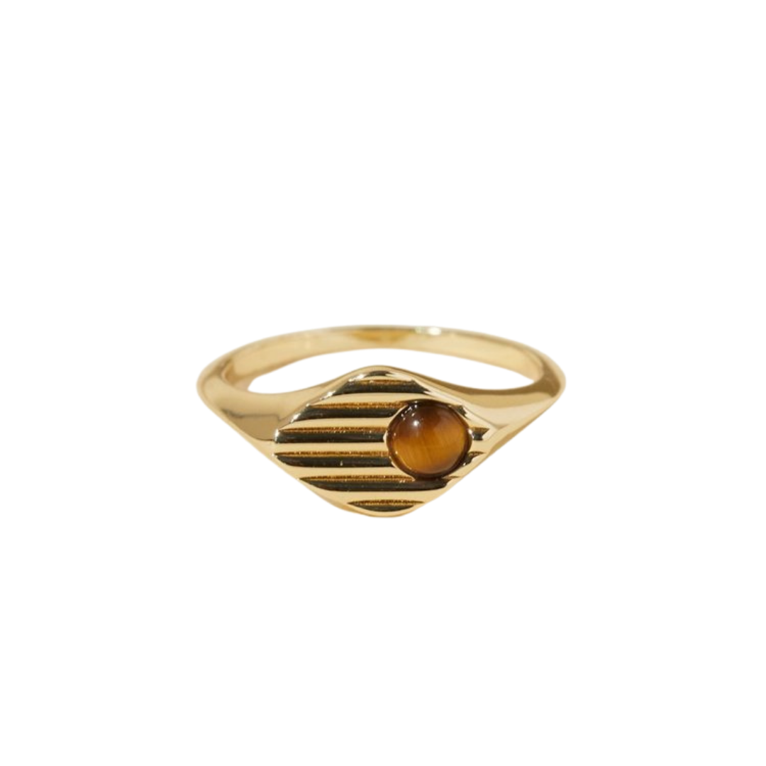 Lindsay Lewis Remi Ring - Tigers Eye