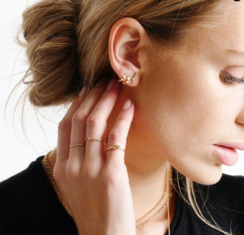 Petite Hoops - Yellow Gold