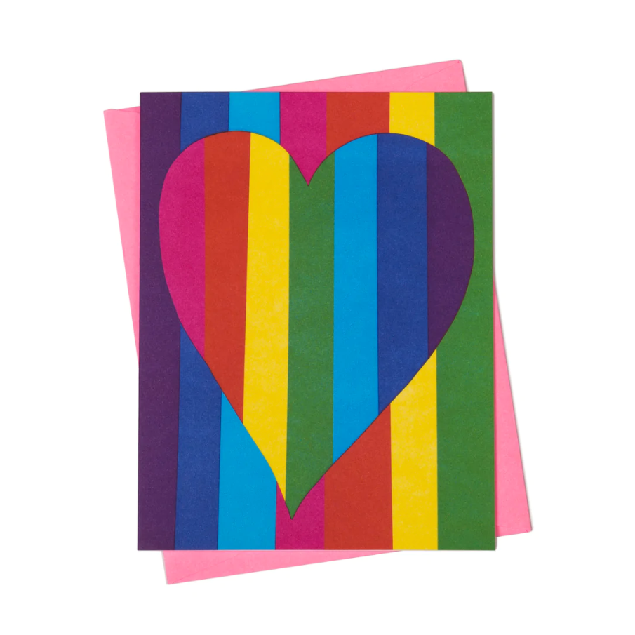 Rainbow Heart Card