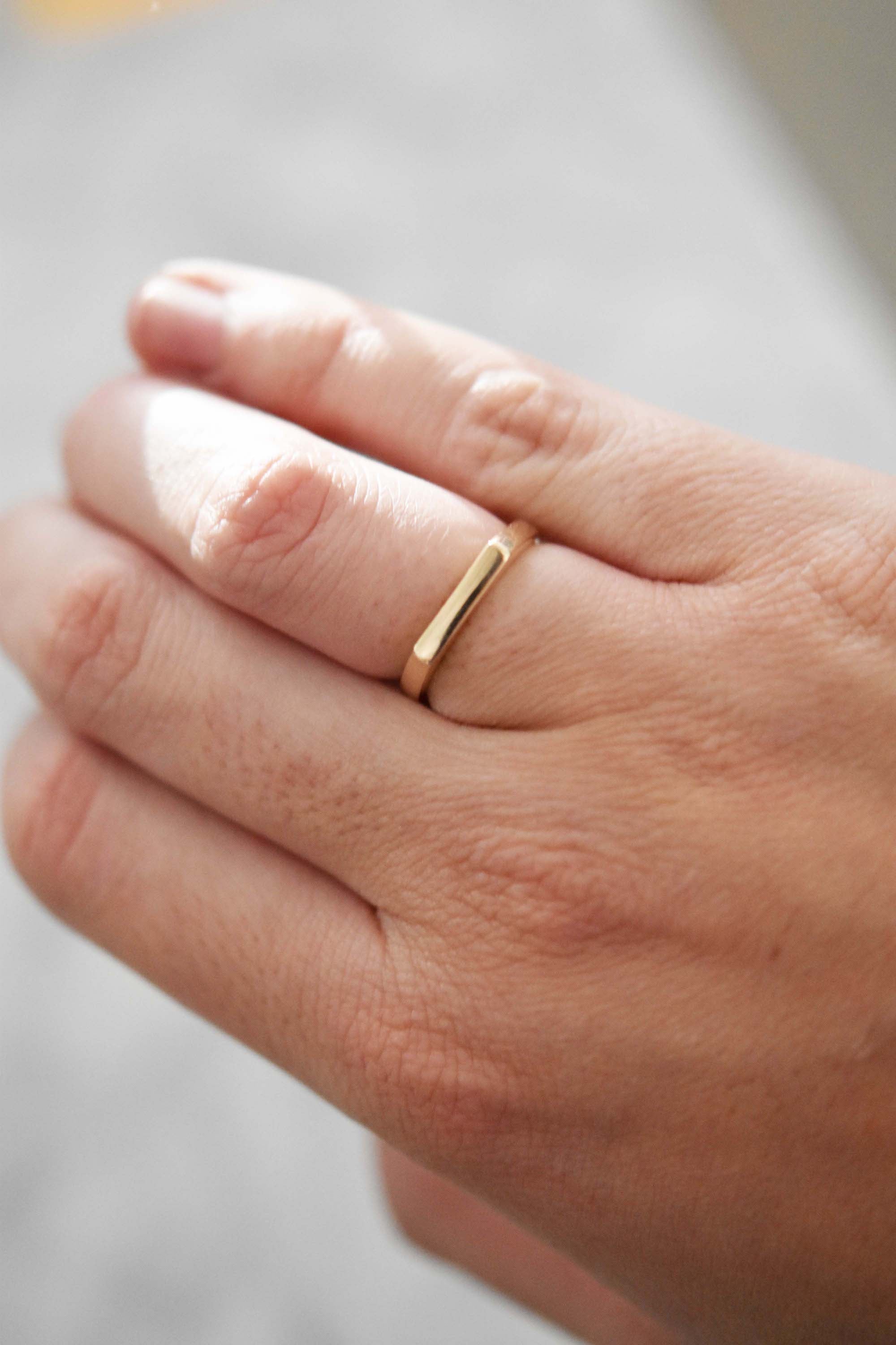 Flat Signet Ring