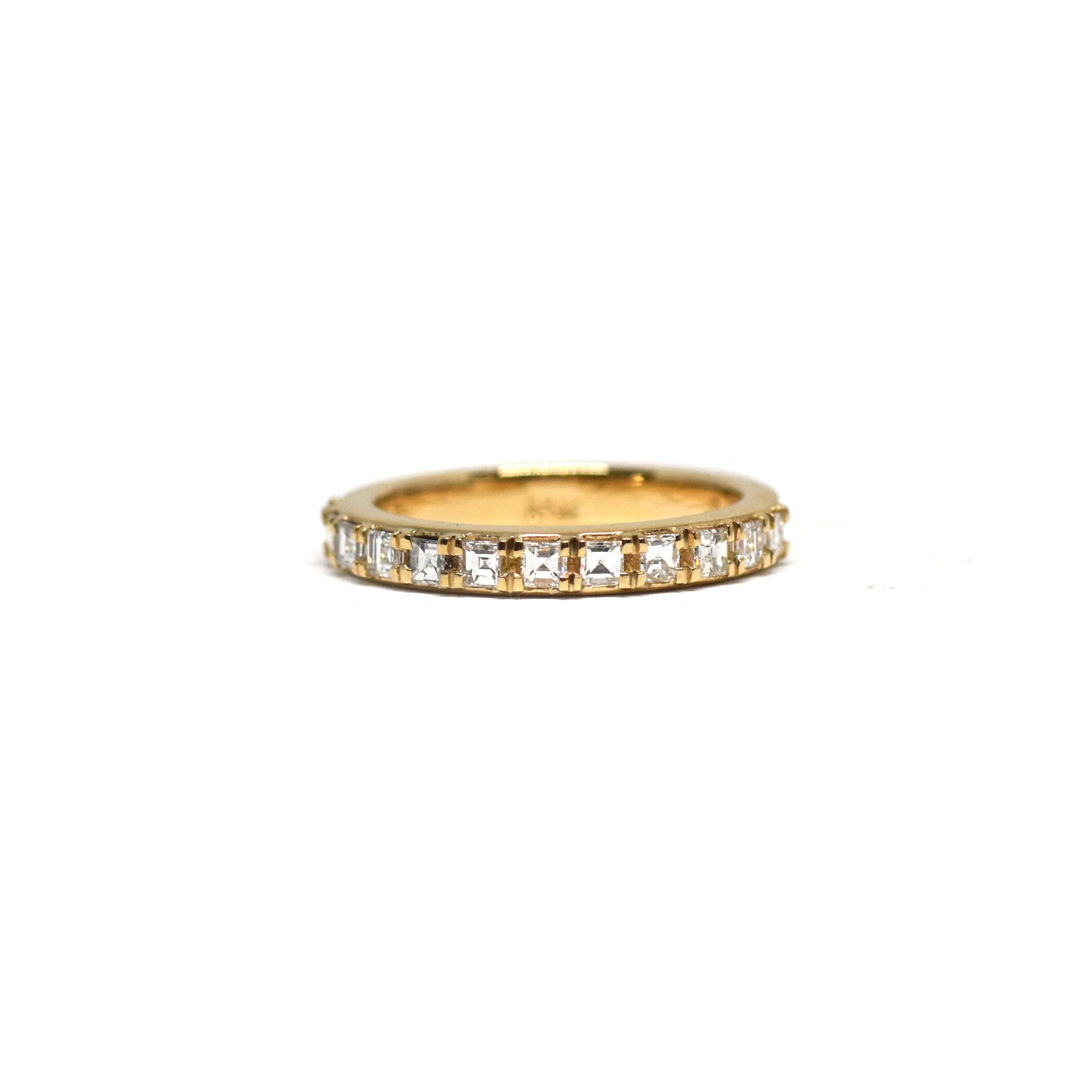 Square Baguette Diamond Band