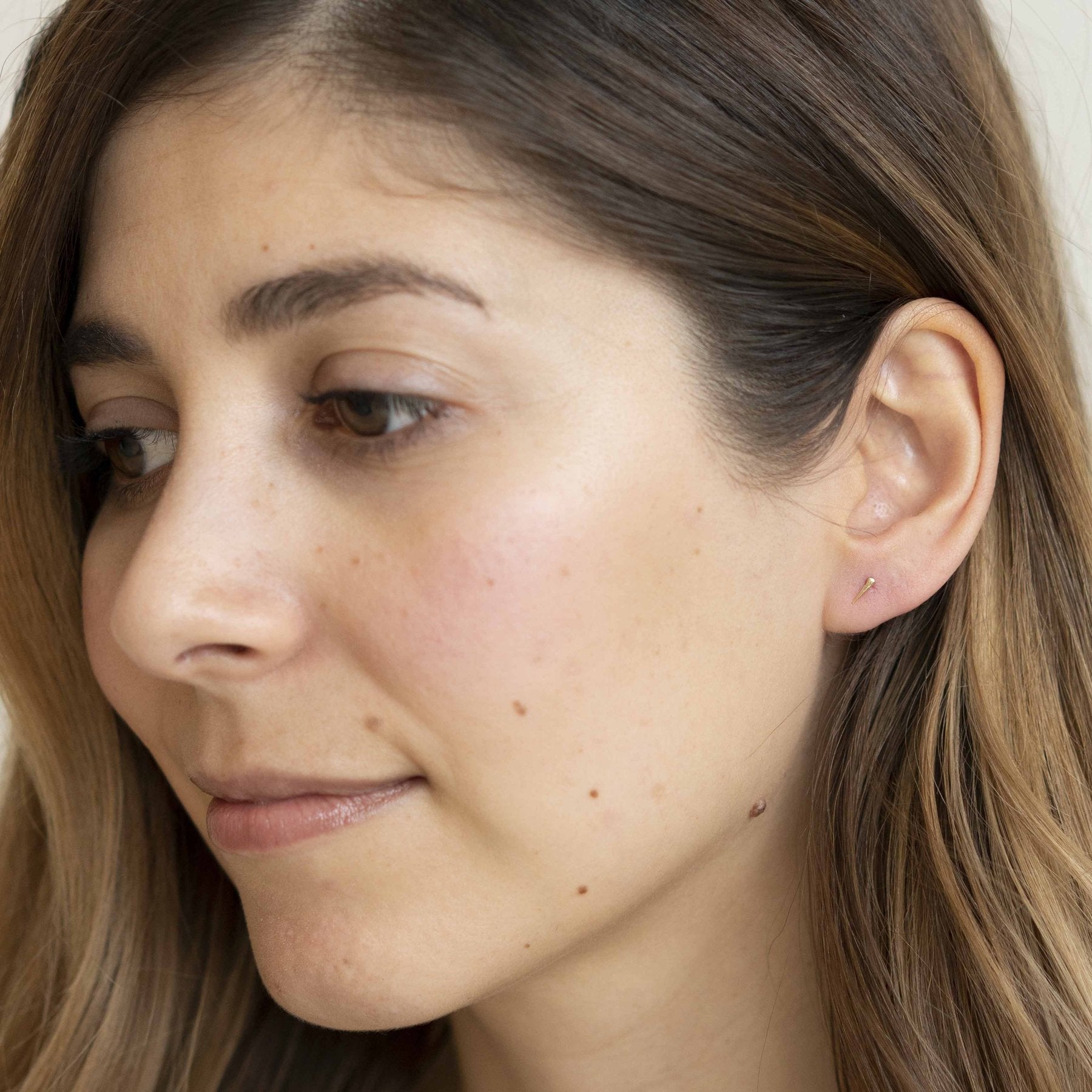 Wild Rose Thorn Studs - Gold