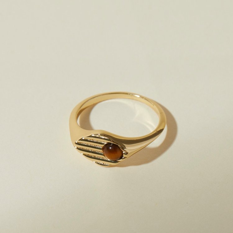 Lindsay Lewis Remi Ring - Tigers Eye
