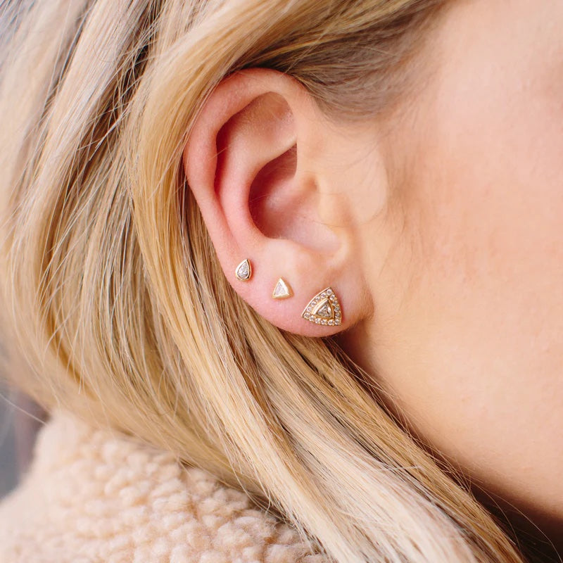 Trillion Diamond Studs