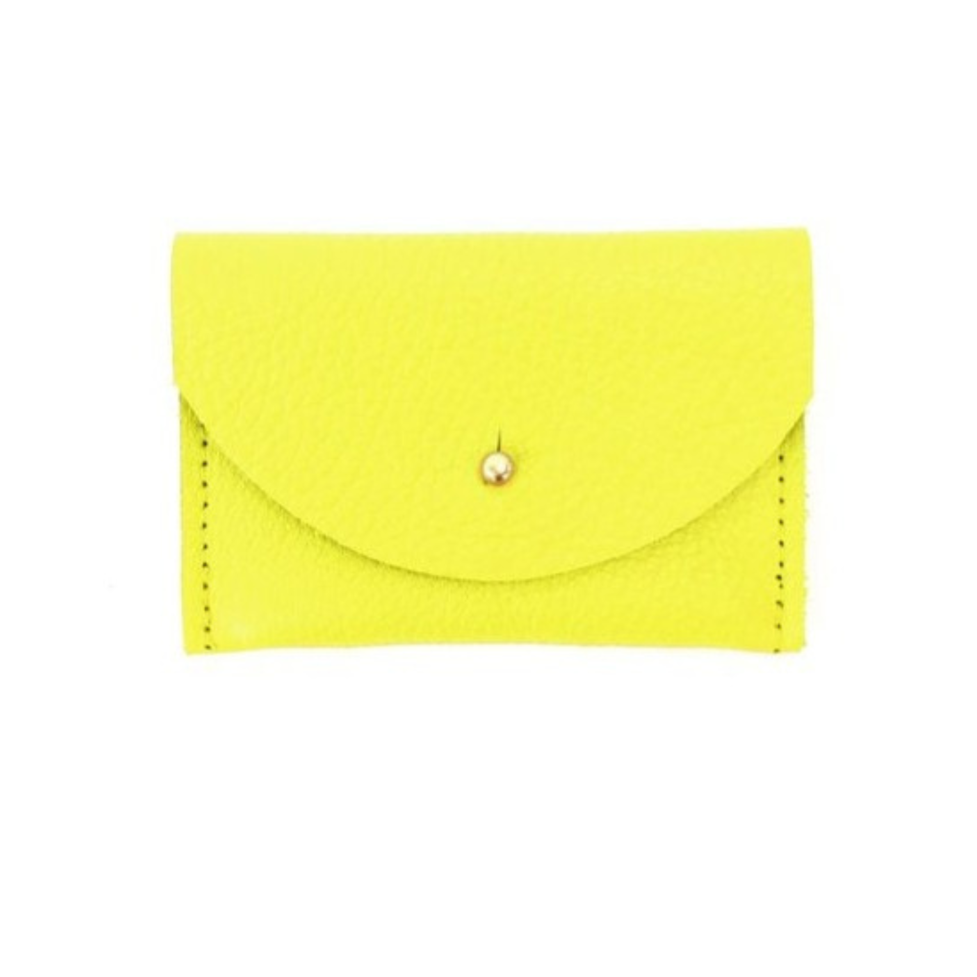 Chartreuse Leather Cardholder