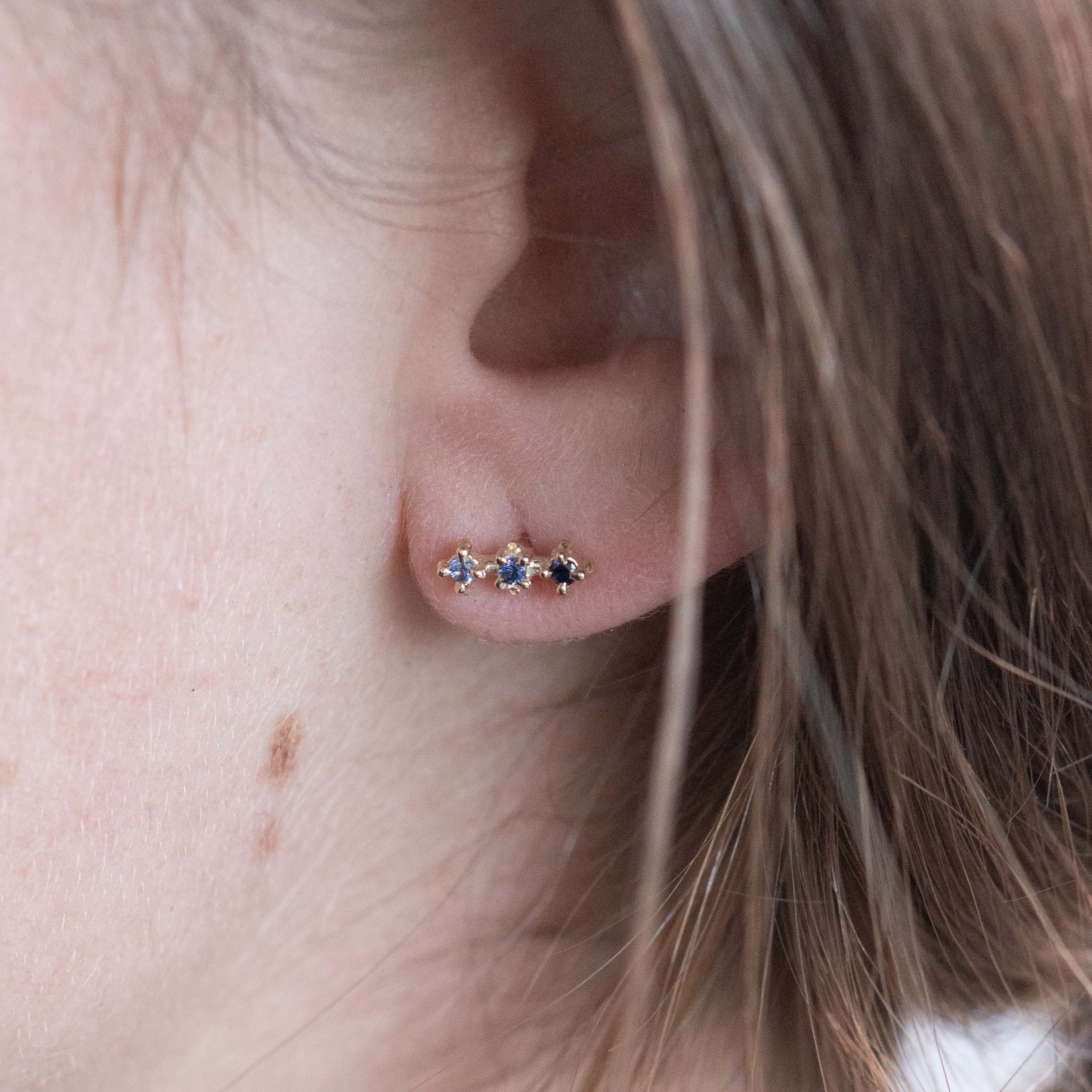 Venus Studs - Emerald