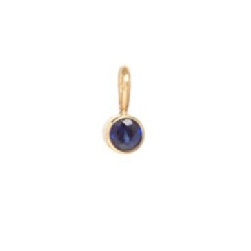 Welded Endless Bracelet - Sapphire Charm