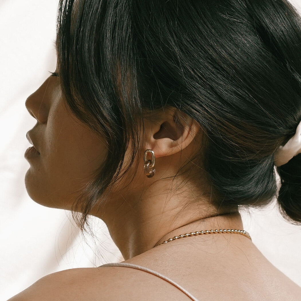 Anna Earrings - Tan