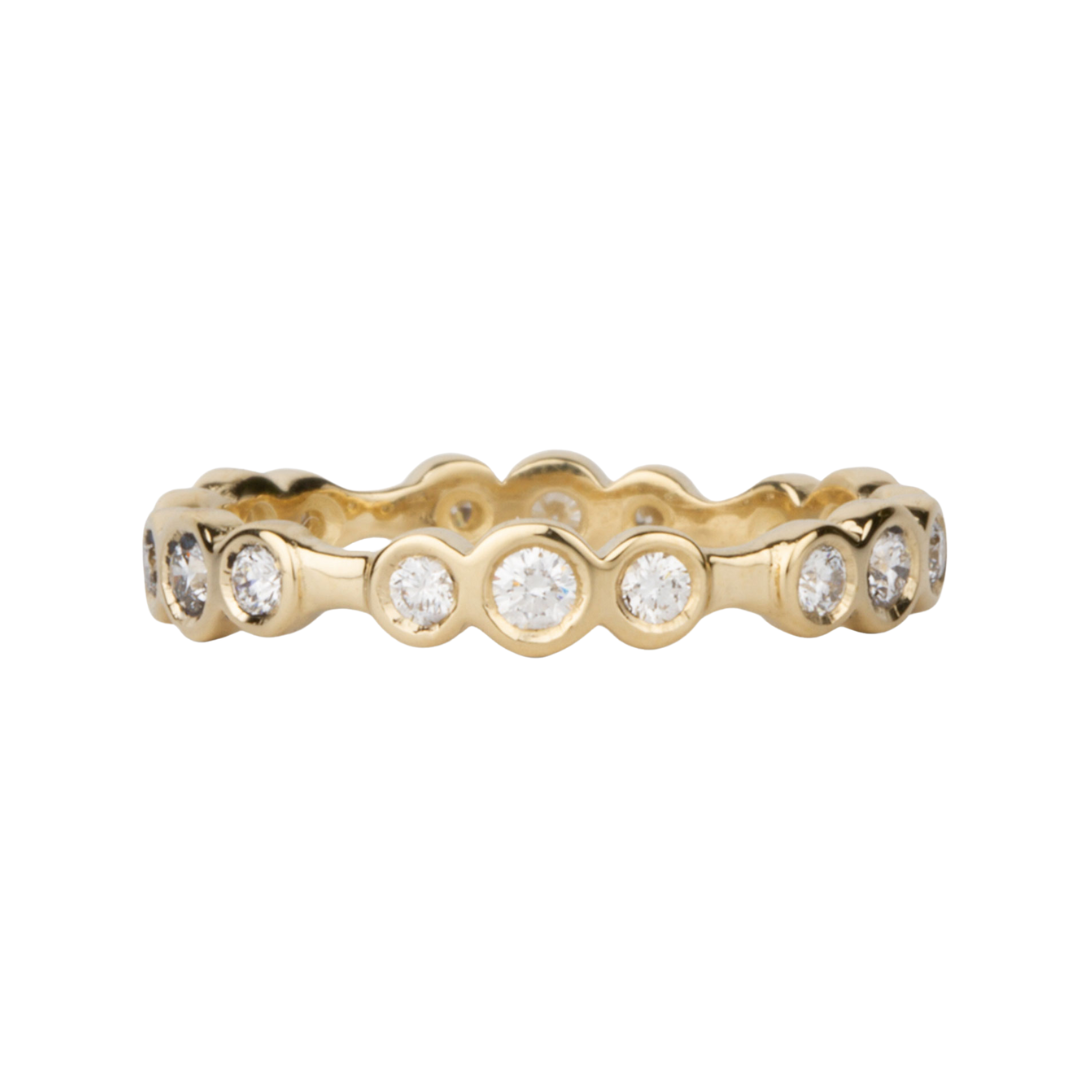 White Diamond Trios Ring
