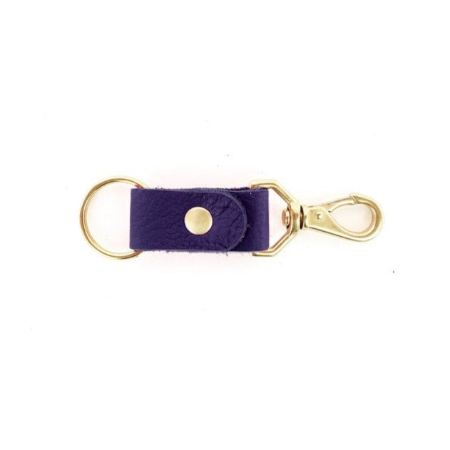 Grape Leather Keychain