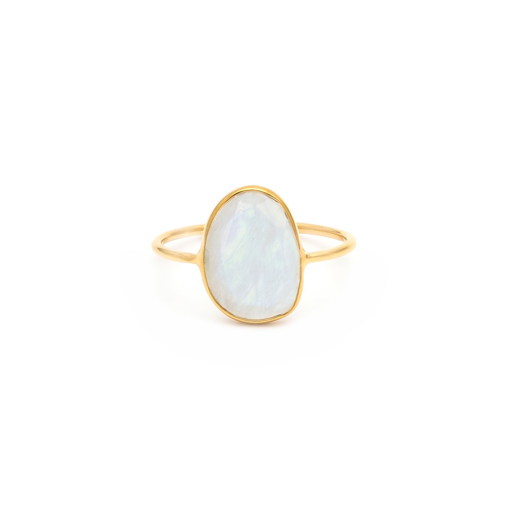 Selena Slice Ring - Moonstone