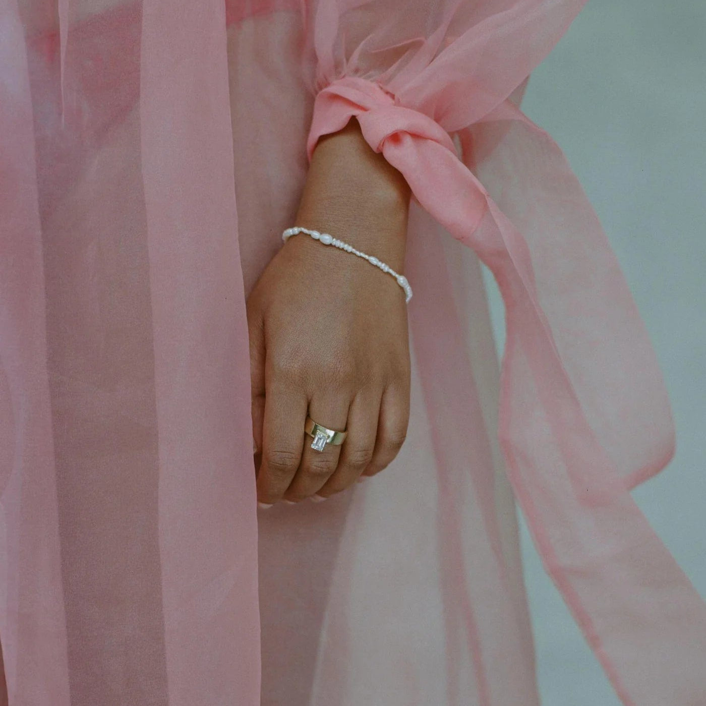 Pearl Collage Bracelet — Wedding Day Edit