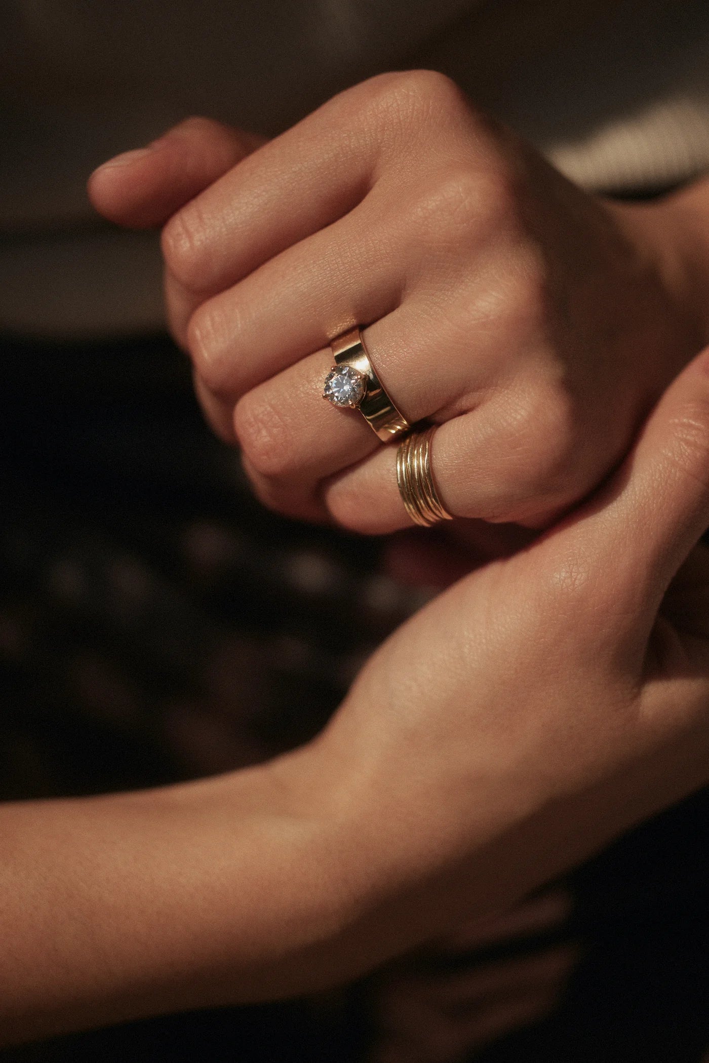 Round Brilliant Cut Diamond Monolith Ring — Commitment, Curated