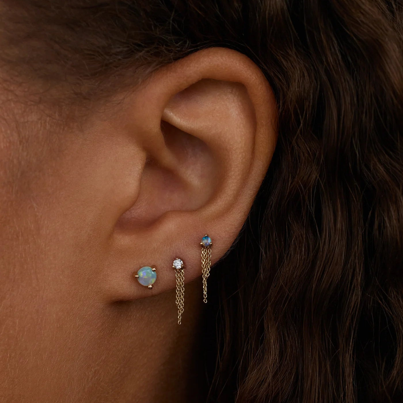 Large Opal Studs