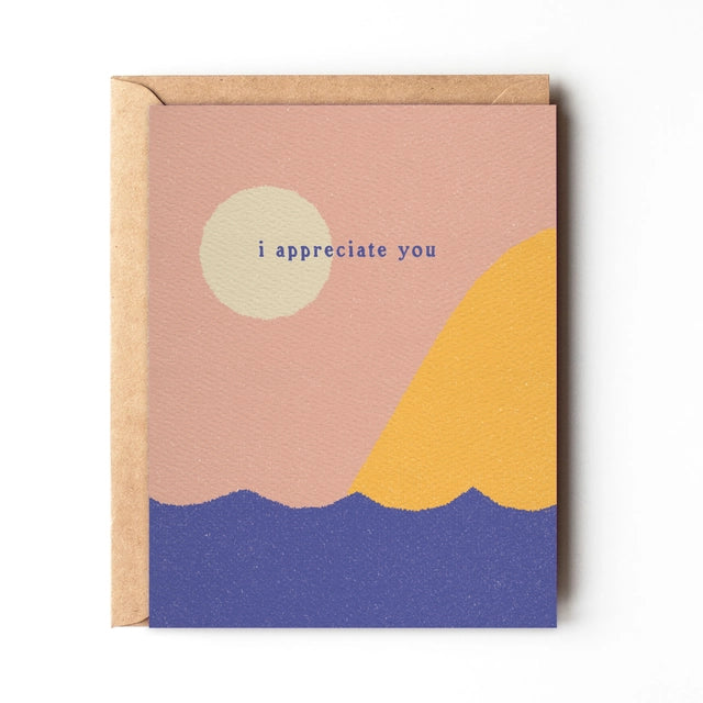 I Appreciate You Thank You Card