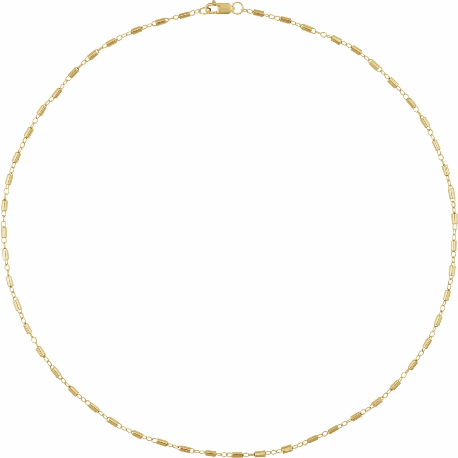 14K Gold Satellite Bar Chain