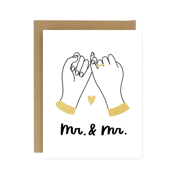 Pinky Promise Mr. + Mr. Wedding Card