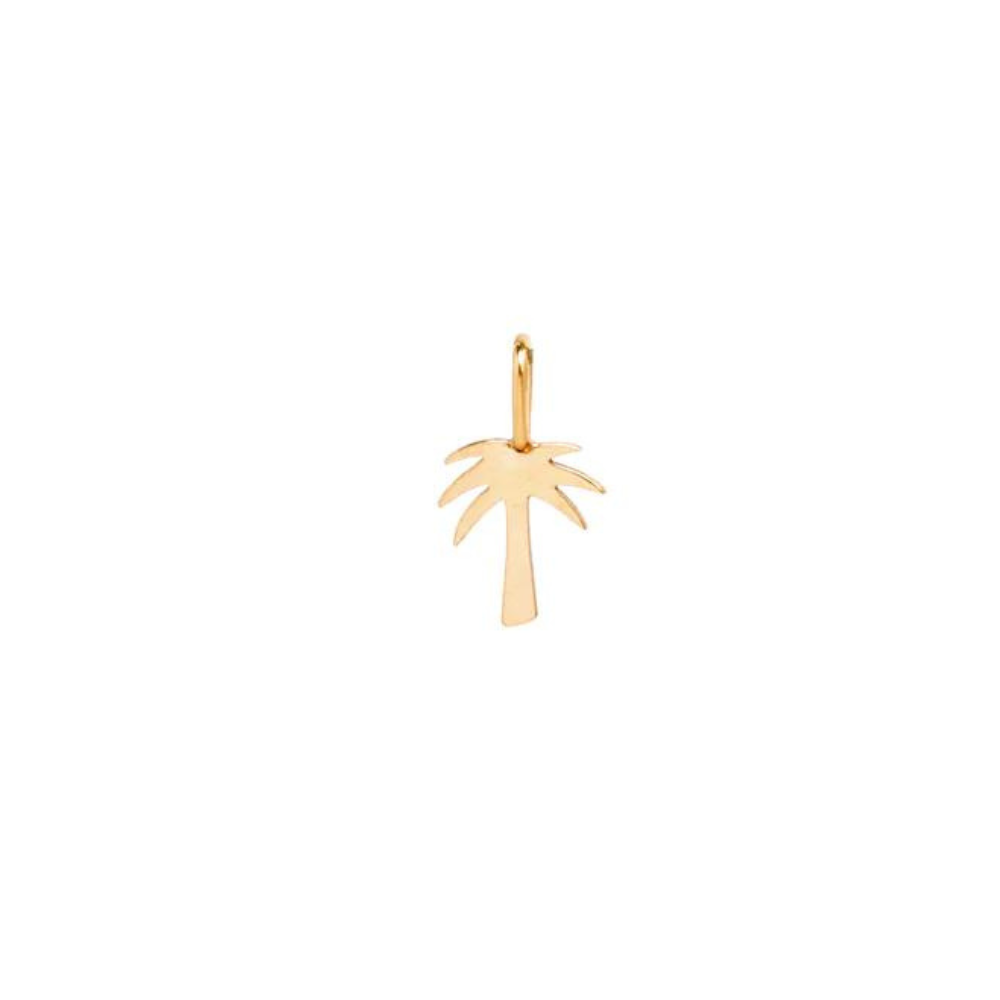 Welded Endless Bracelet - Gold Palm Tree Charm