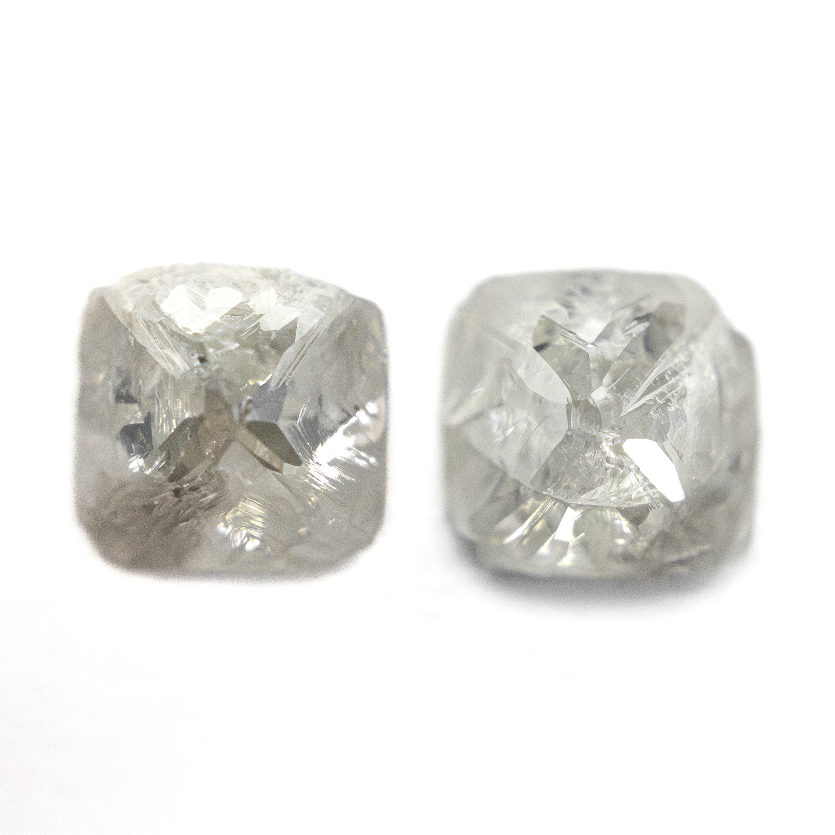 3.22cttw 2pc 6.67x6.61x4.21mm 7.10x7.30x4.48mm Polished Raw Diamond Matching Pair 🇨🇦 27959-01