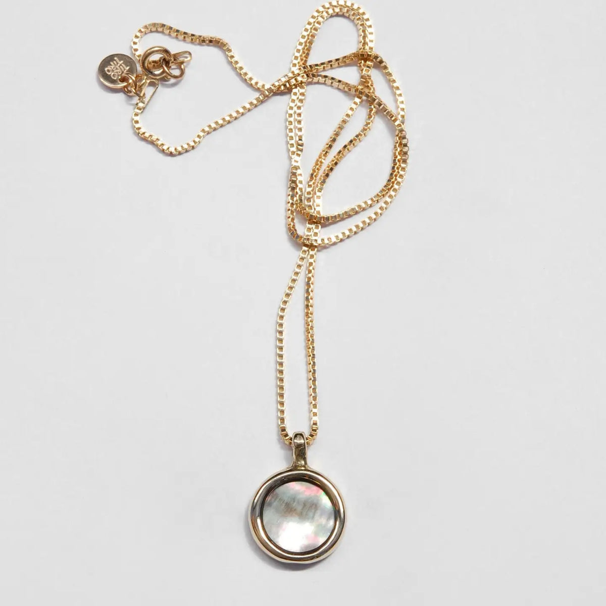 Grey Mother of Pearl Mare Necklace