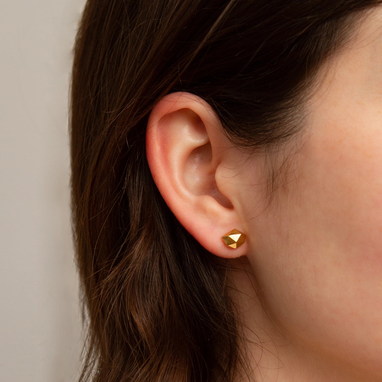 Vermeil Tiny Fragment Stud Earring