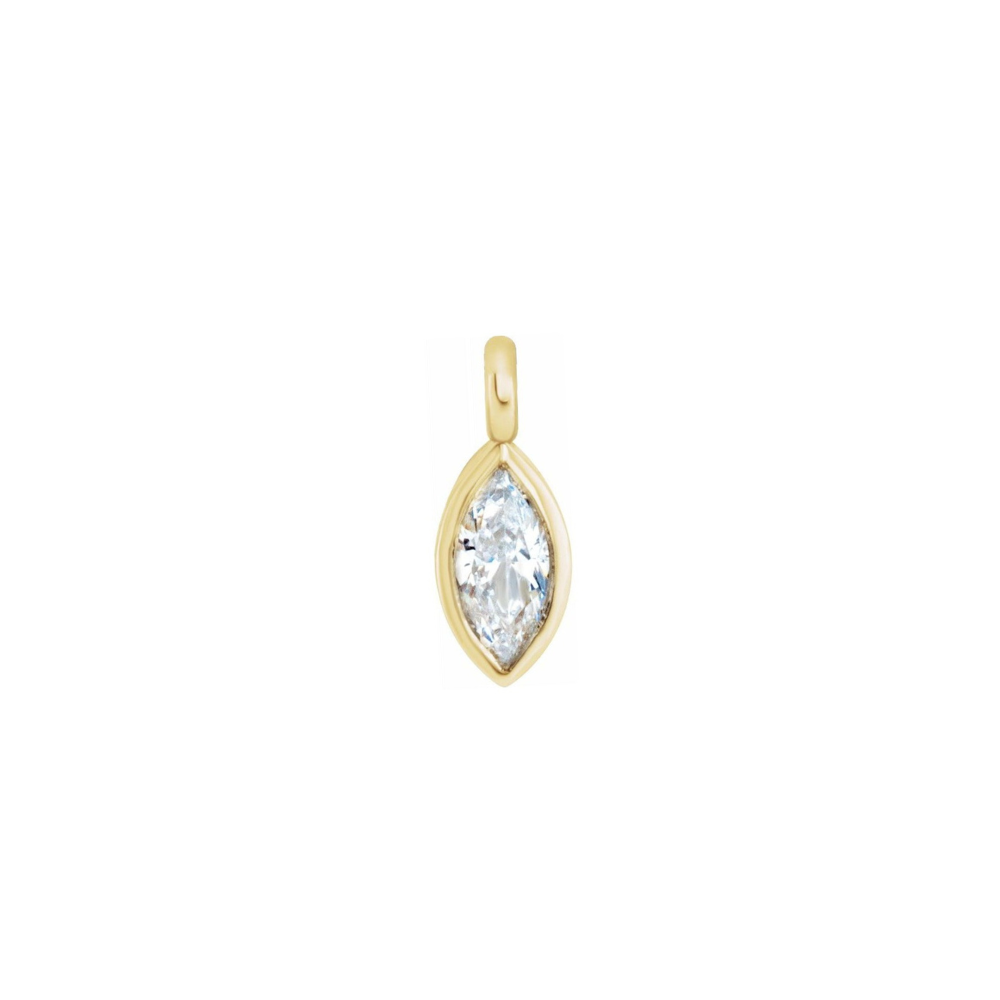 Welded Endless Bracelet - Marquise Diamond Charm
