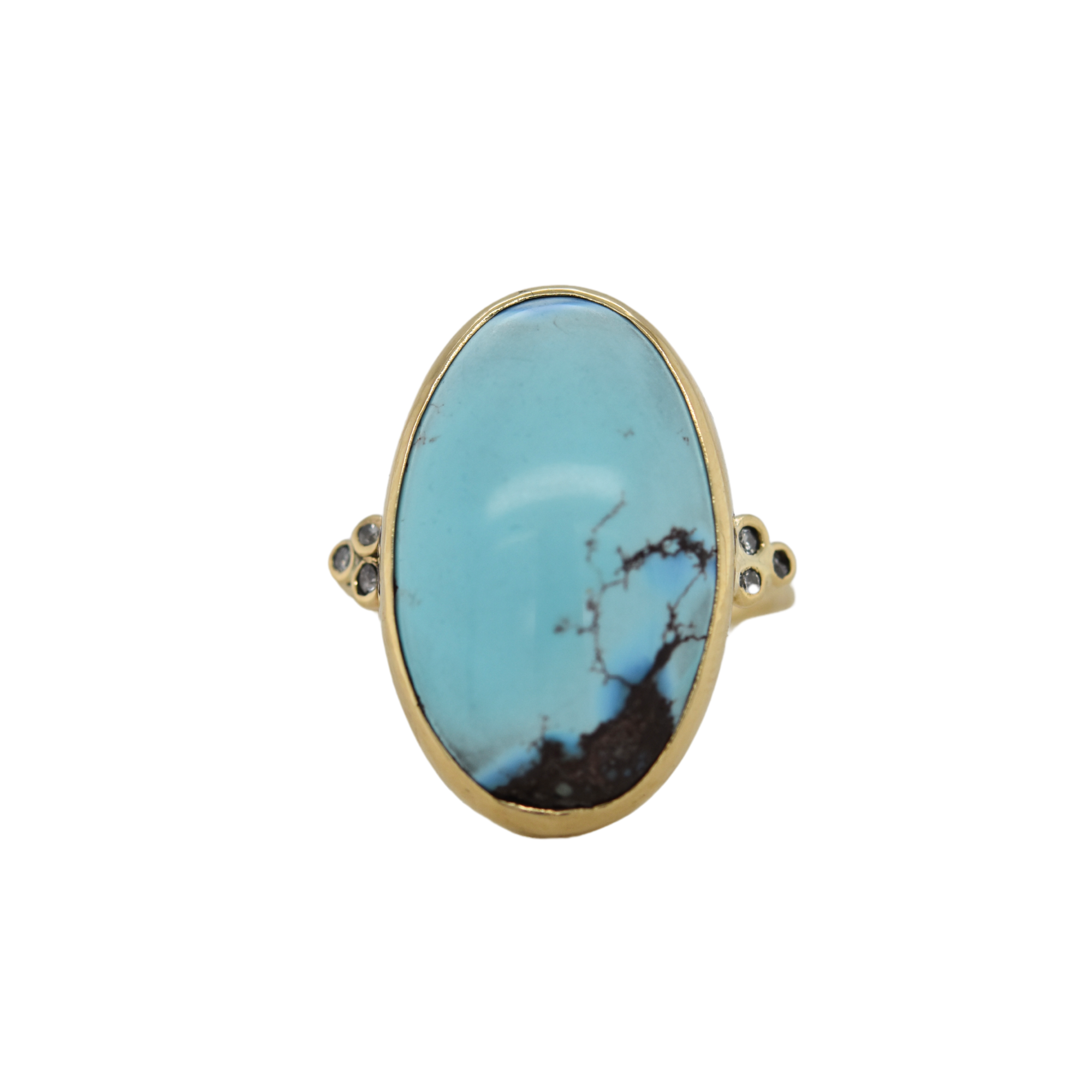 Golden Hills Turquoise and Diamond Ring