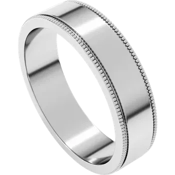 Milgrain Edge Flat Band