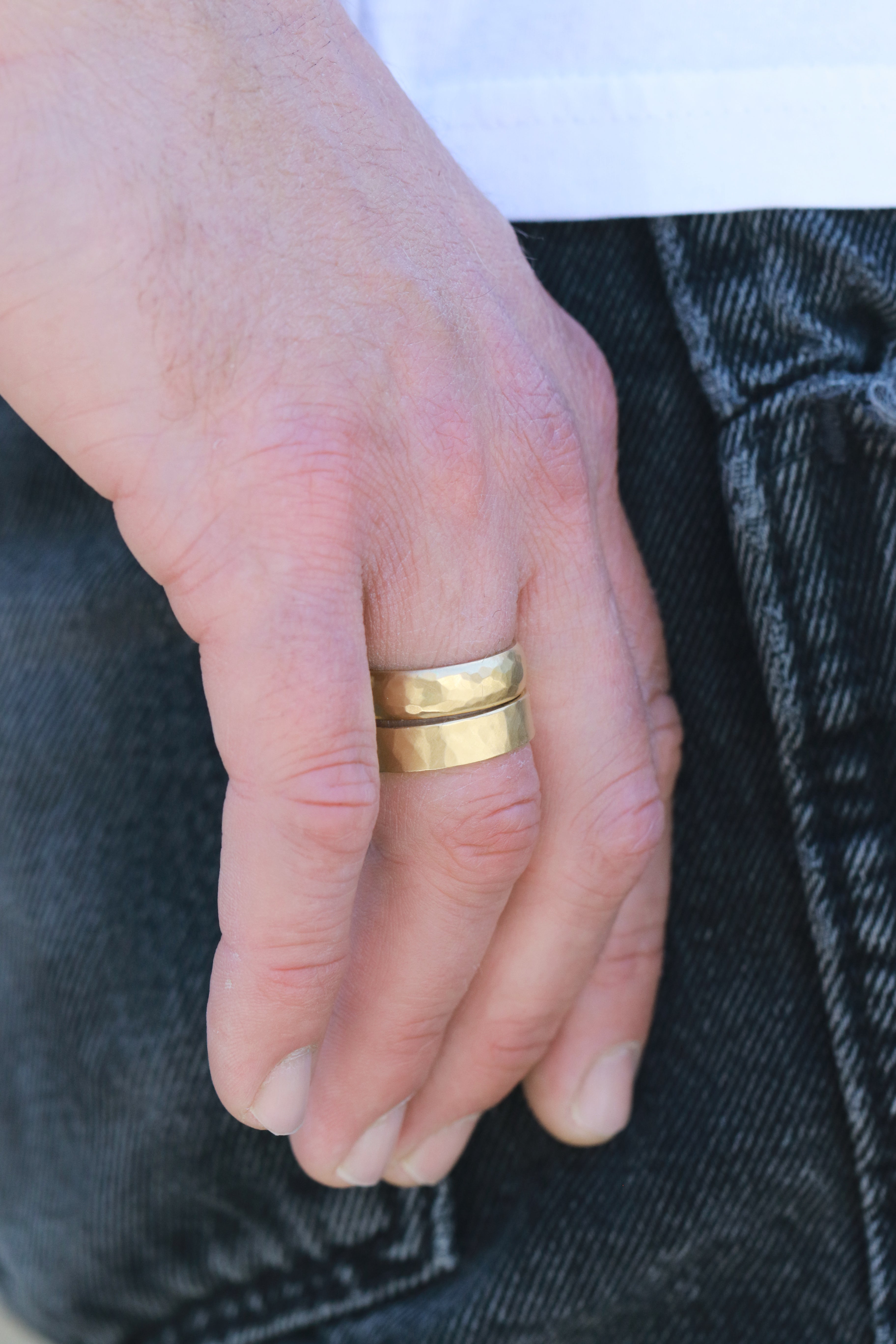 6mm Hammered Dome Solid Band — Commitment, Curated